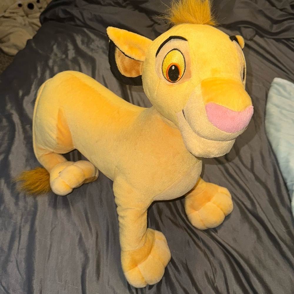 Disneys Jumbo Simba Lion King Stuffed Animal 2002